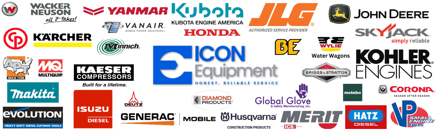 ICON Equipment, construction and Landscape equipment dealer, Kubota Engine, JLG, Wacker Neuson
